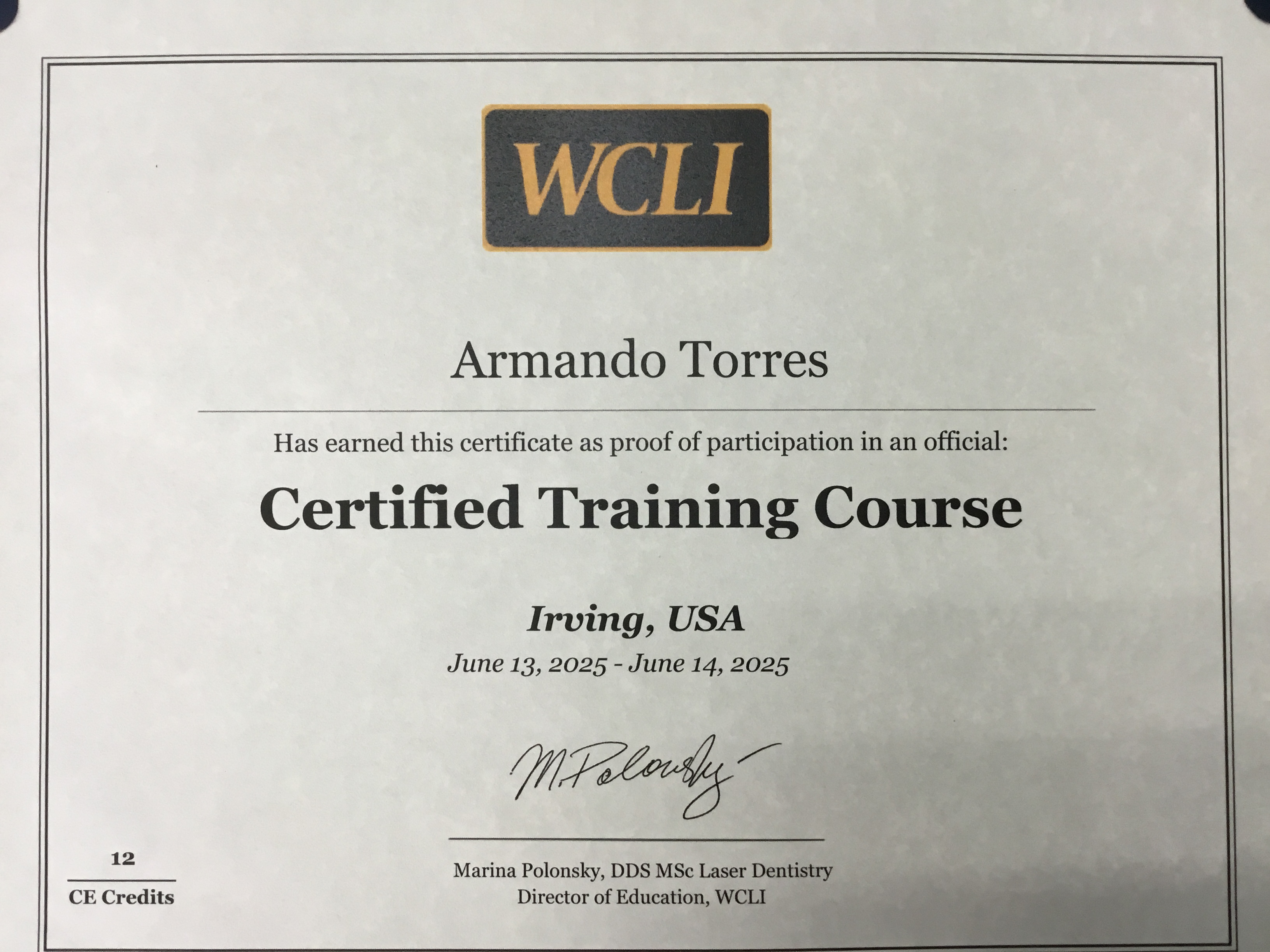 Foto de actualización y certificación 2